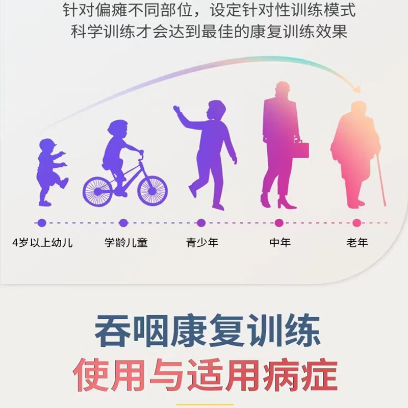 众冠吞咽康复训练器吞咽障碍康复仪老人中风偏瘫理疗仪低频脉冲按摩仪 吞咽困难专用（理疗仪+6片吞咽）