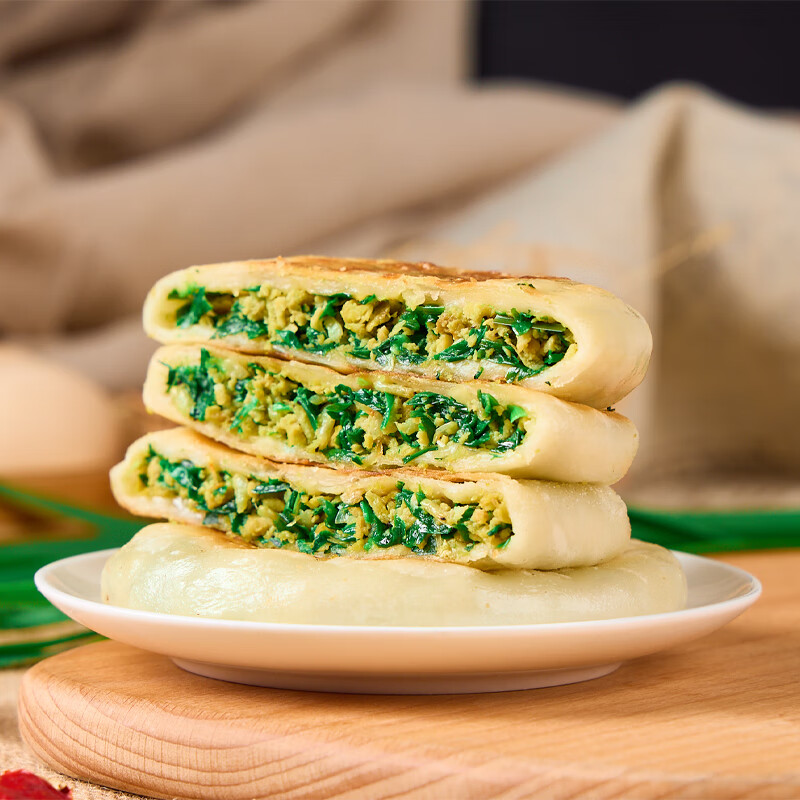 淳食记非菜鸡蛋虾皮馅饼速冻早餐家常馅饼早餐面点速食家常半成品400g 1袋装400g(5个）