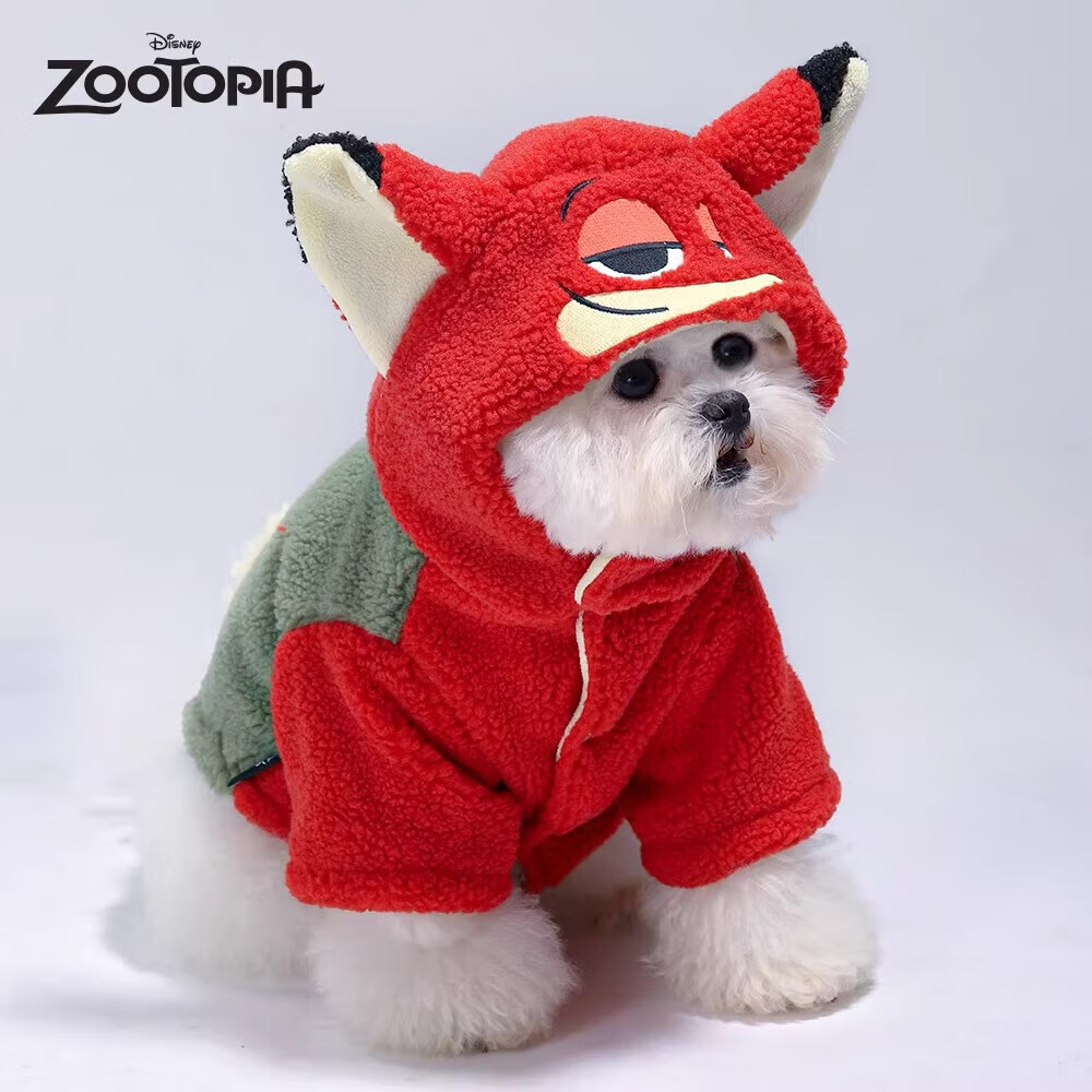 迪士尼尼克狗狗衣服秋冬款小狗泰迪中小型犬比熊柯基宠物冬季保暖猫衣服