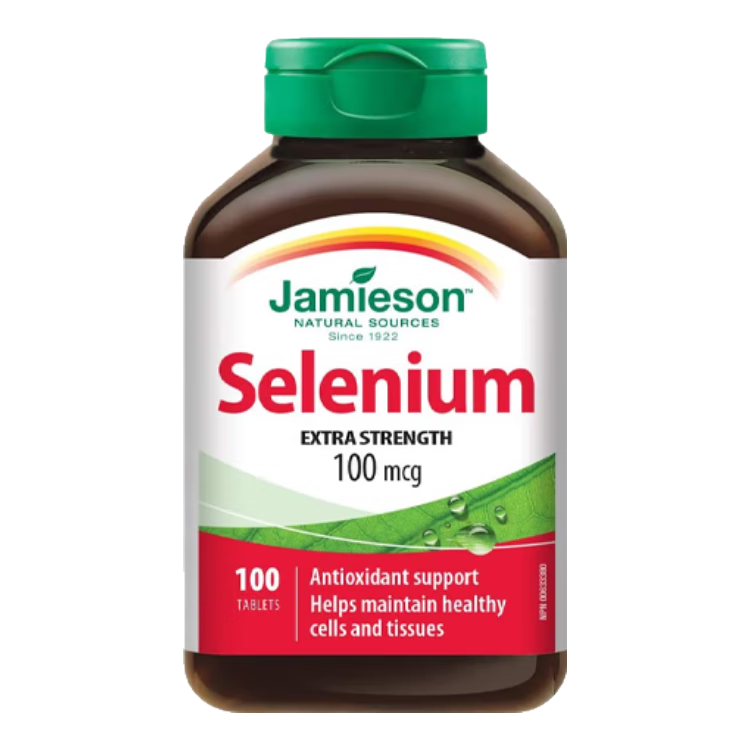 健美生(Jamieson)加拿大 硒片100mcg100粒Jamieson成人補礦物質(zhì)硒