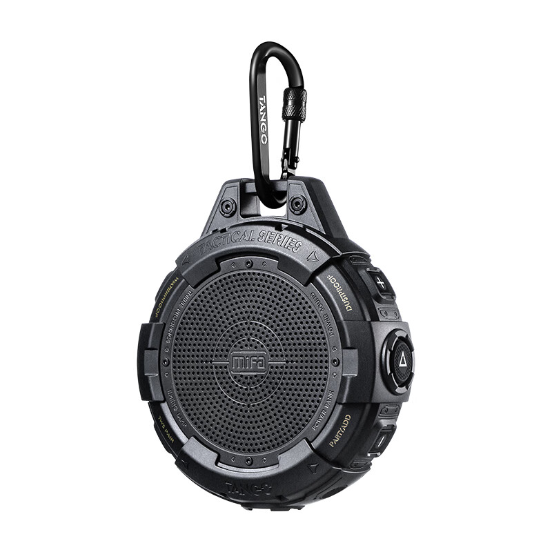 MIFA TANGO户外无线蓝牙音箱随身露营骑行跑步背包客便携式小音响高音质插卡防水大音量环绕超重低音炮 TANGO曜夜黑【户外强三防】 【官方标配】送收纳包+手提绳