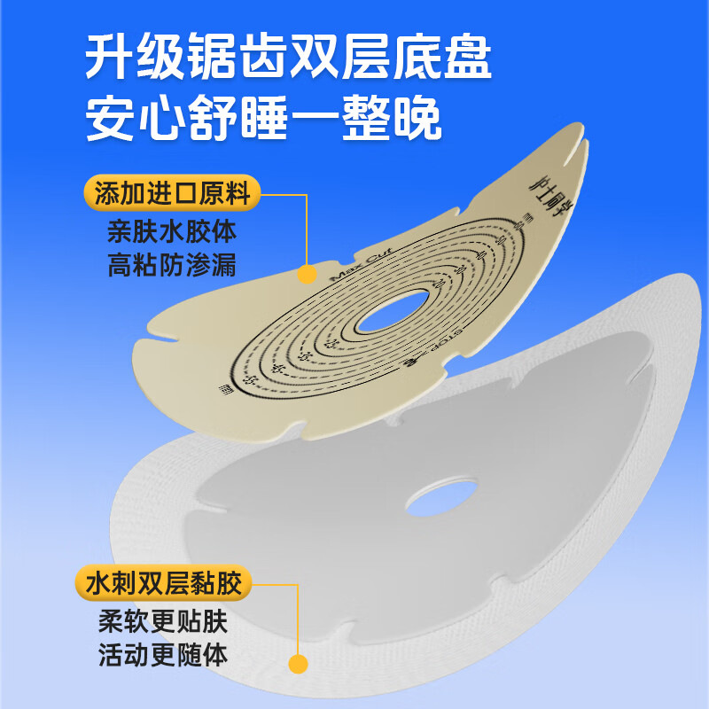 护士同学一件式泌尿造口袋小便引流袋膀胱全切医用一次性防逆流尿路造瘘袋 升级款双层锯齿底盘(10个装)