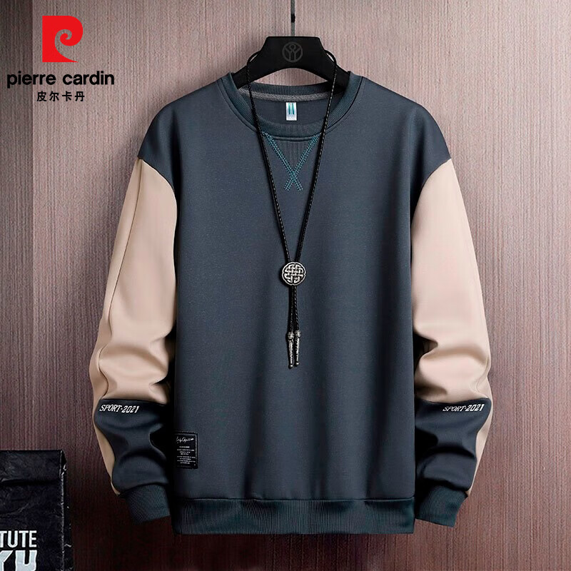 Ƥ��������pierre cardin������������ʿ2025�������п���ƴ�ӳ������׿� ��ɫ ����� 3XL 39.9Ԫ