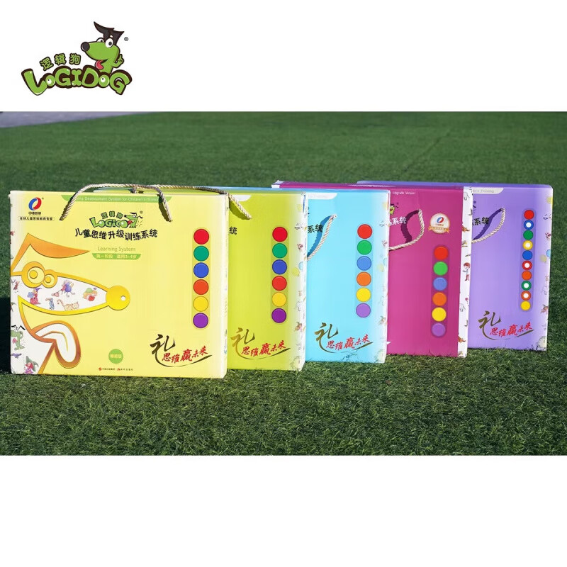 逻辑狗家庭升级版德国原版幼儿园教材版3-7岁思维训练全套早教玩具 3-4岁一阶精装带板