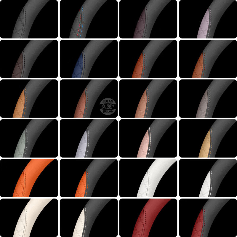 专颖2025款方程豹钛3真皮方向盘套专用豹58防滑 方程豹钛3-D型(星云灰)-皮款