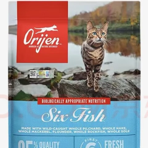 ORIJIN原始猎食橘猫鸡六种鱼进口猫粮