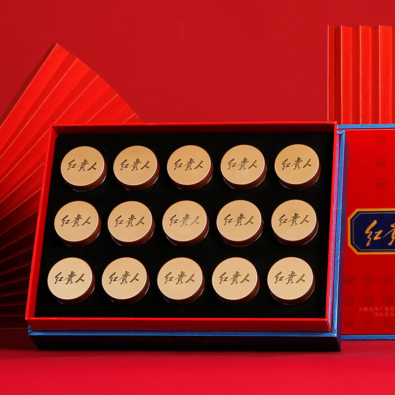 五粮液一代五粮春50度礼盒&川红梦之红礼盒150g