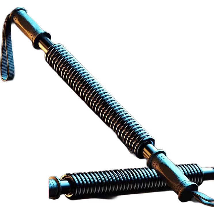 臂力棒男士弹簧臂力器练手臂力量握力胸肌训练健身器材家用弹力棒 经典黑色 40kg