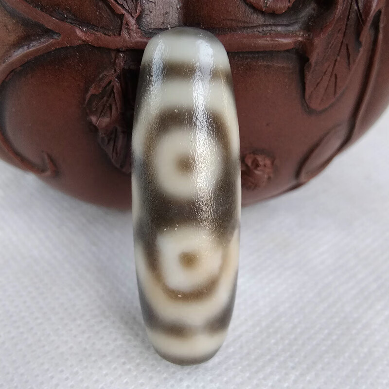 奥音S3藏传玛瑙传世敬养六眼老天珠真老无做旧高级民族风项链吊坠