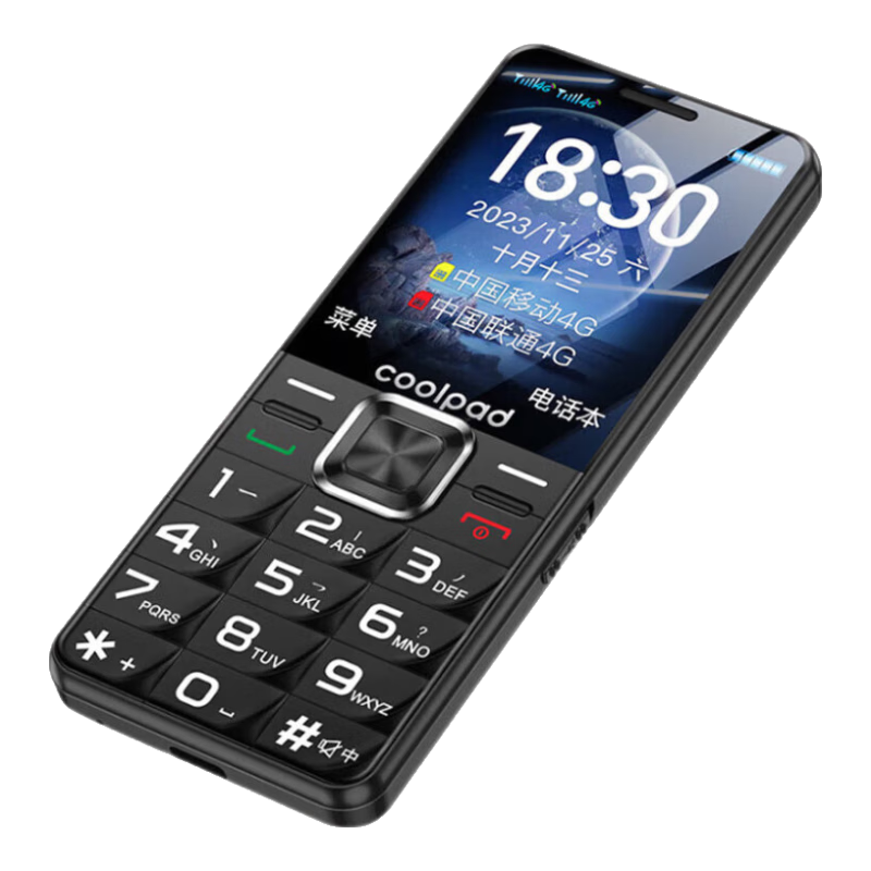 ���ڲ��������ɣ�Coolpad�� 4Gȫ��ͨ�������ֻ������������ִ������󰴼�˫��˫������������ֻ�ѧ�����ù��ܻ� ��ɫ 2.4Ӣ��-�ƶ�4G�� 68.4Ԫ(������)