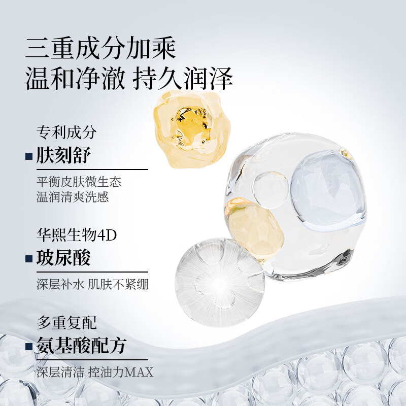 SAZA魅蓝男士香水沐浴露持久留香氛氨基酸洗浴液套装蔚蓝控油泡沫 洗发水沐浴露套装