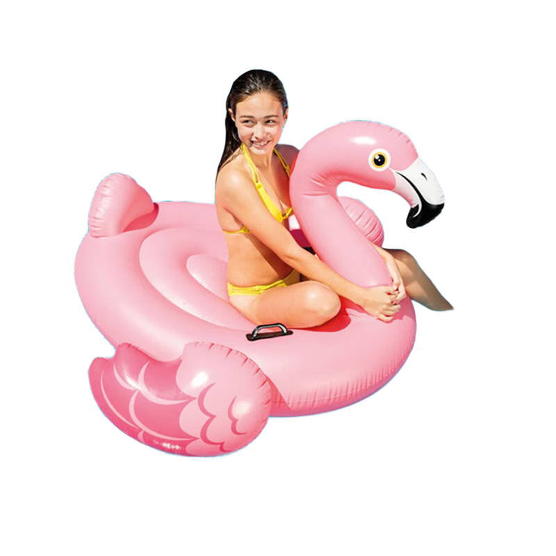 INTEX 57558小紅鶴水上坐騎 成年人火烈鳥兒童玩具充氣玩具浮排