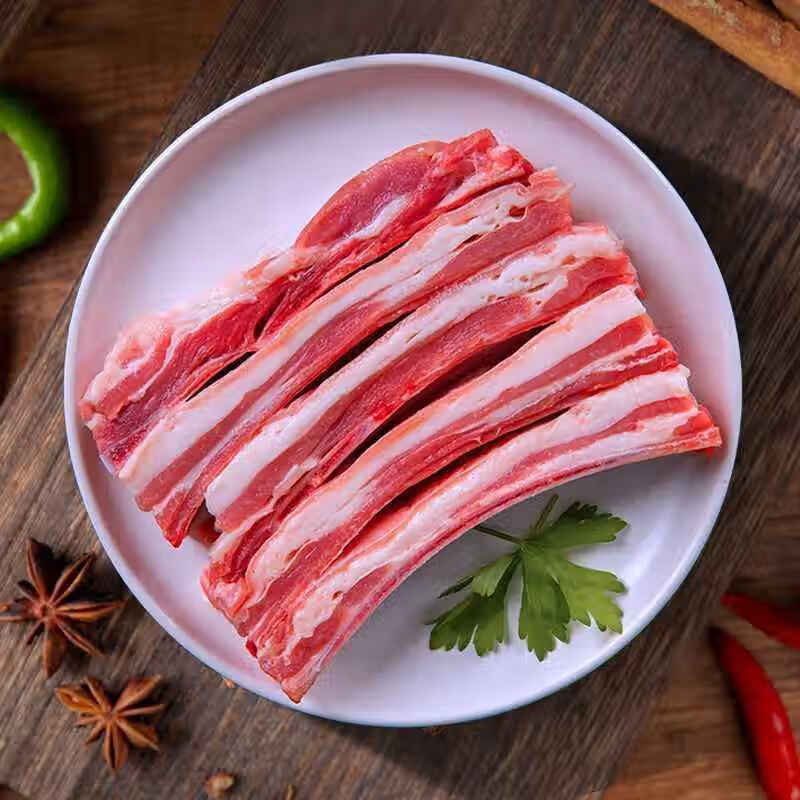 郁羊童羊肉新鲜宁夏滩羊正宗手抓生鲜羊排羊腿半只10斤整只礼盒 【精修切块】羊排4斤