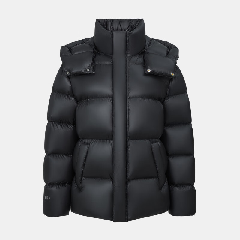 雪中飞男装雪中飞钛轻系列25秋新款男女情侣鹅绒短版衣重磅轻暖加厚柔软 黑色_8056 XS 155_80A