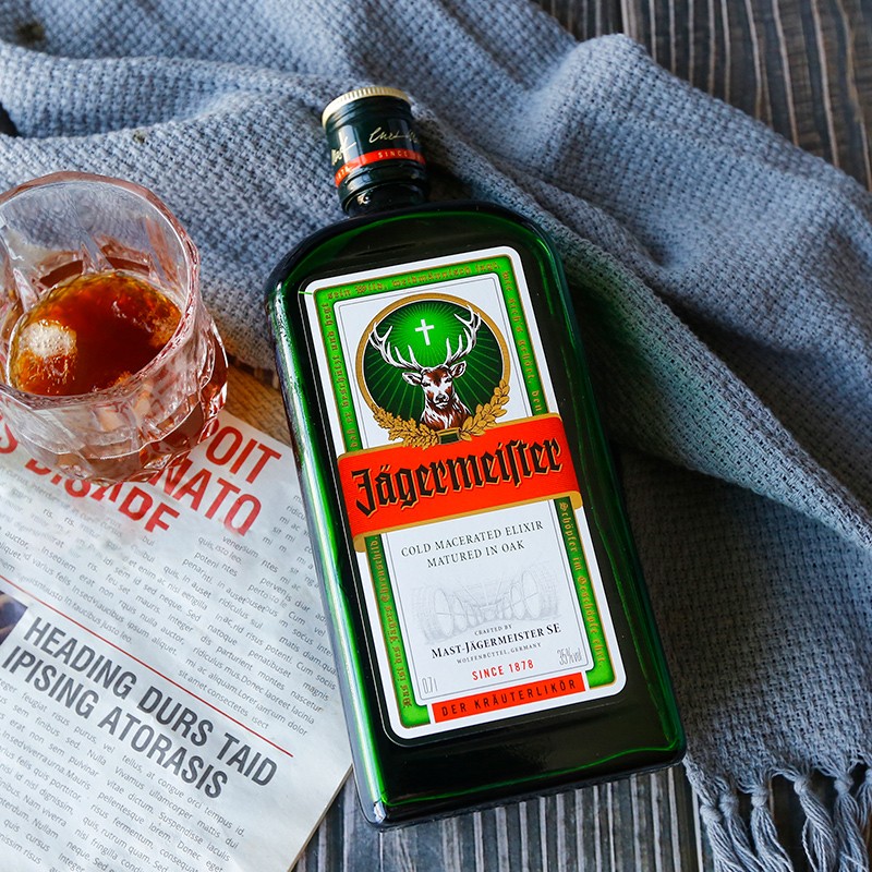 野格(jagermeister)洋酒 德国进口 圣鹿利口酒力娇酒700ml