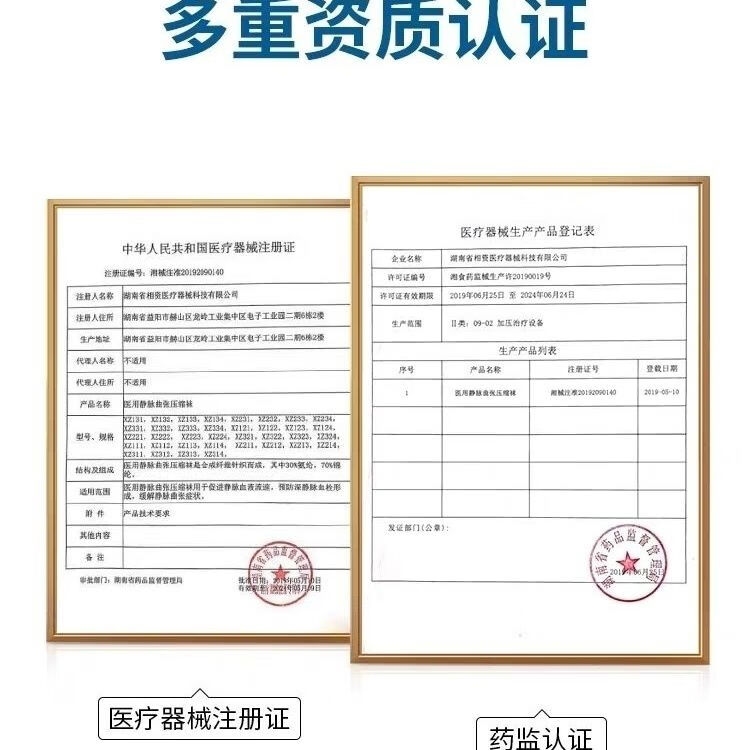 静脉曲张袜医疗连裤九分医用弹力袜男女二级高压防血栓压力弹力裤 三级黑色医用(连裤九分) XXL码(150-180斤)治疗型