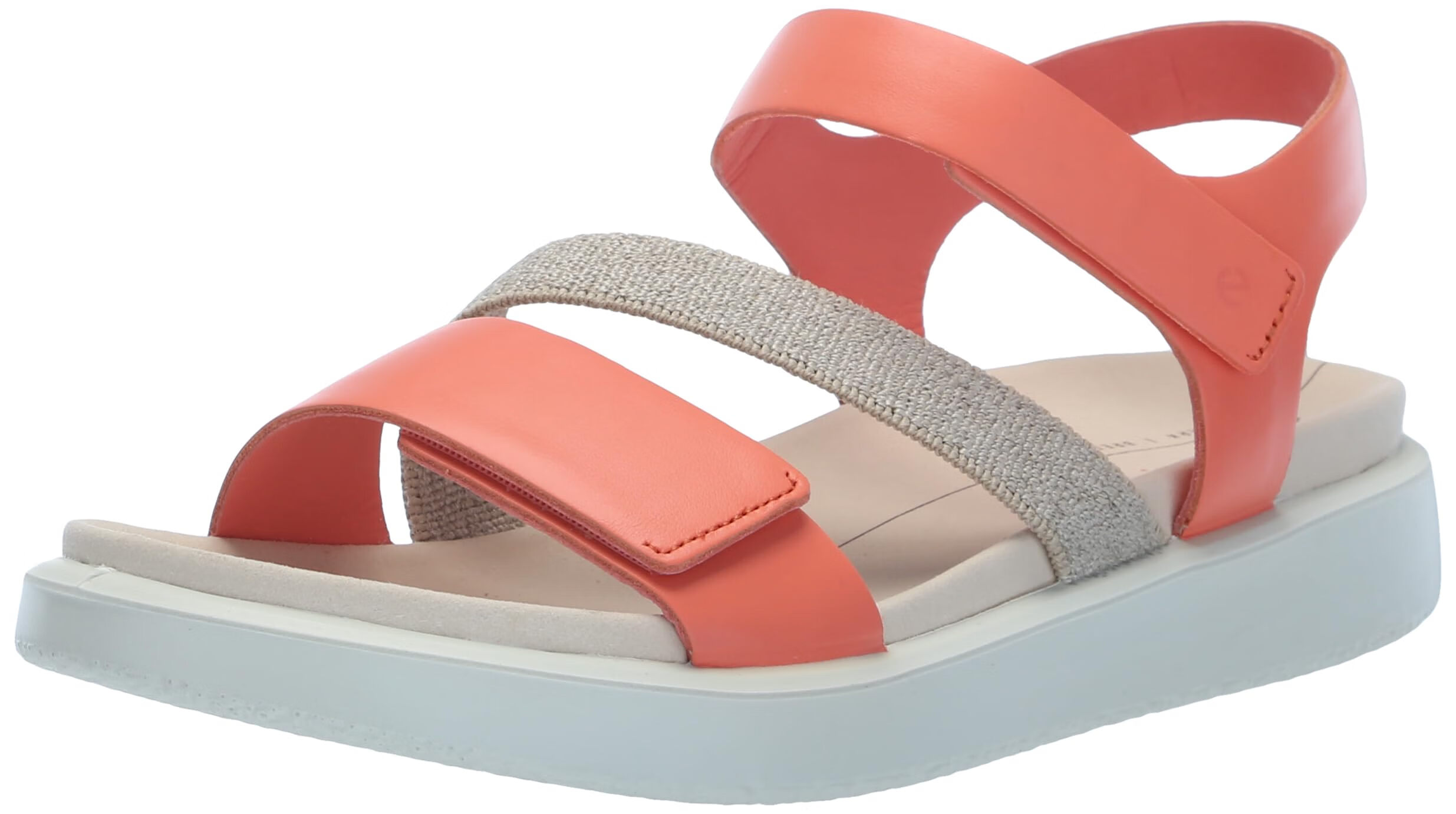 ECCO Women's Flowt 2 Band Sandal  Coral Nubuck  1010.5 珊瑚牛巴革 10-10.5