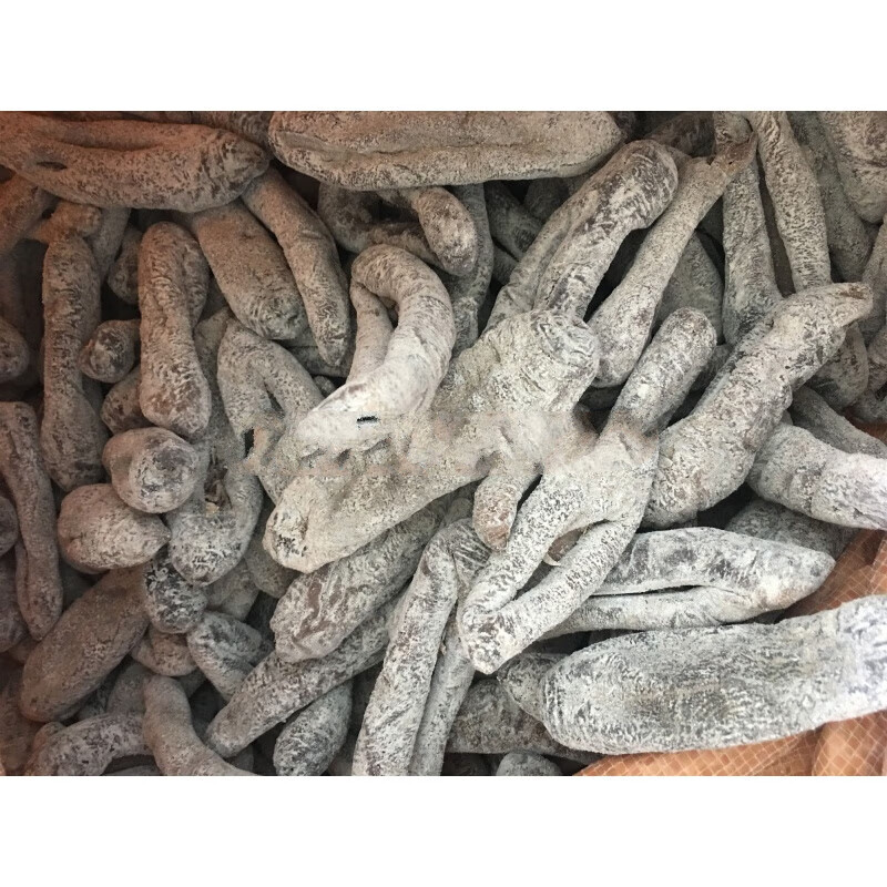 禾澹8成干去泥无皮海茄子参 海茄参 光参黑乌参茄参干货500g2 500g 15