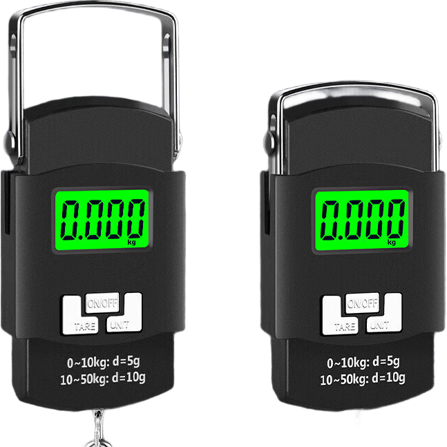 高精度手提电子秤小型快递称可称100斤便携式家用钩商用吊勾弹簧行李买菜钓鱼手提电子秤 50KG便携式手提秤