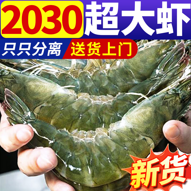 大虾鲜活特大号基围虾青岛海鲜生鲜冻虾白虾水产王牌速冻冷冻新鲜 3.5斤(净重)  15-18厘米（50-60只）30/40