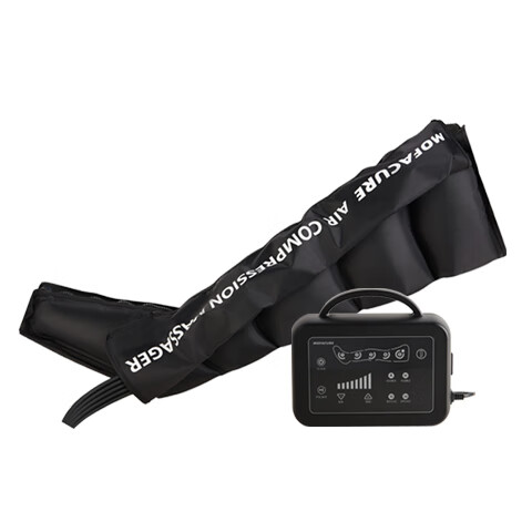 摩法家腿部按摩器空气波压力治理疗仪水肿血栓静脉曲张压力舱腿套 空气波压力套装【加长款】185以上人群