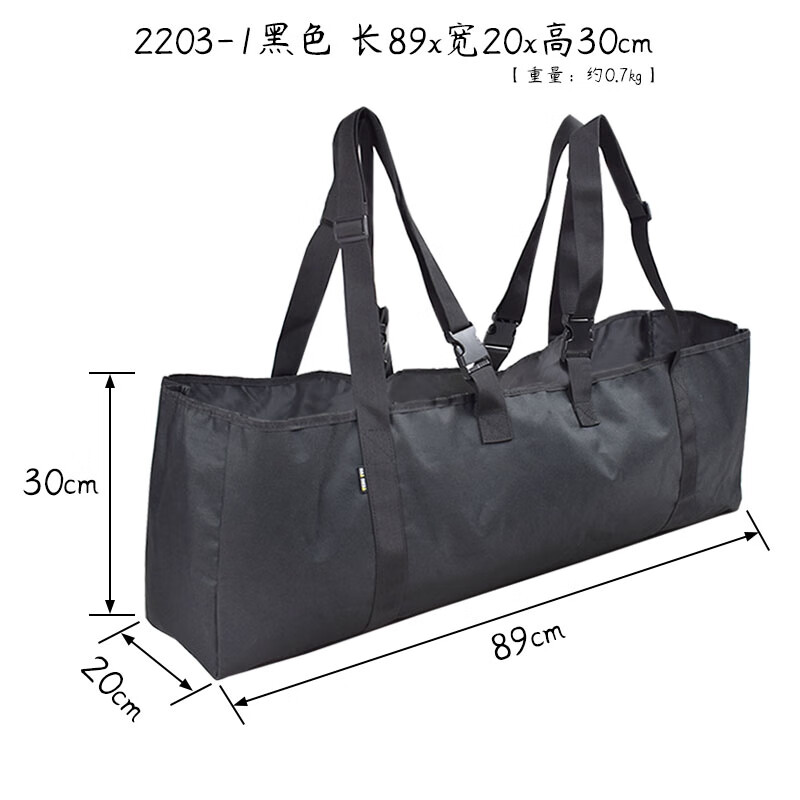 T.YUE旅行装备2203汽车用品置物袋后备箱后座挂包储物收纳袋定制订做 2203-1黑色 长89x宽20x高30cm