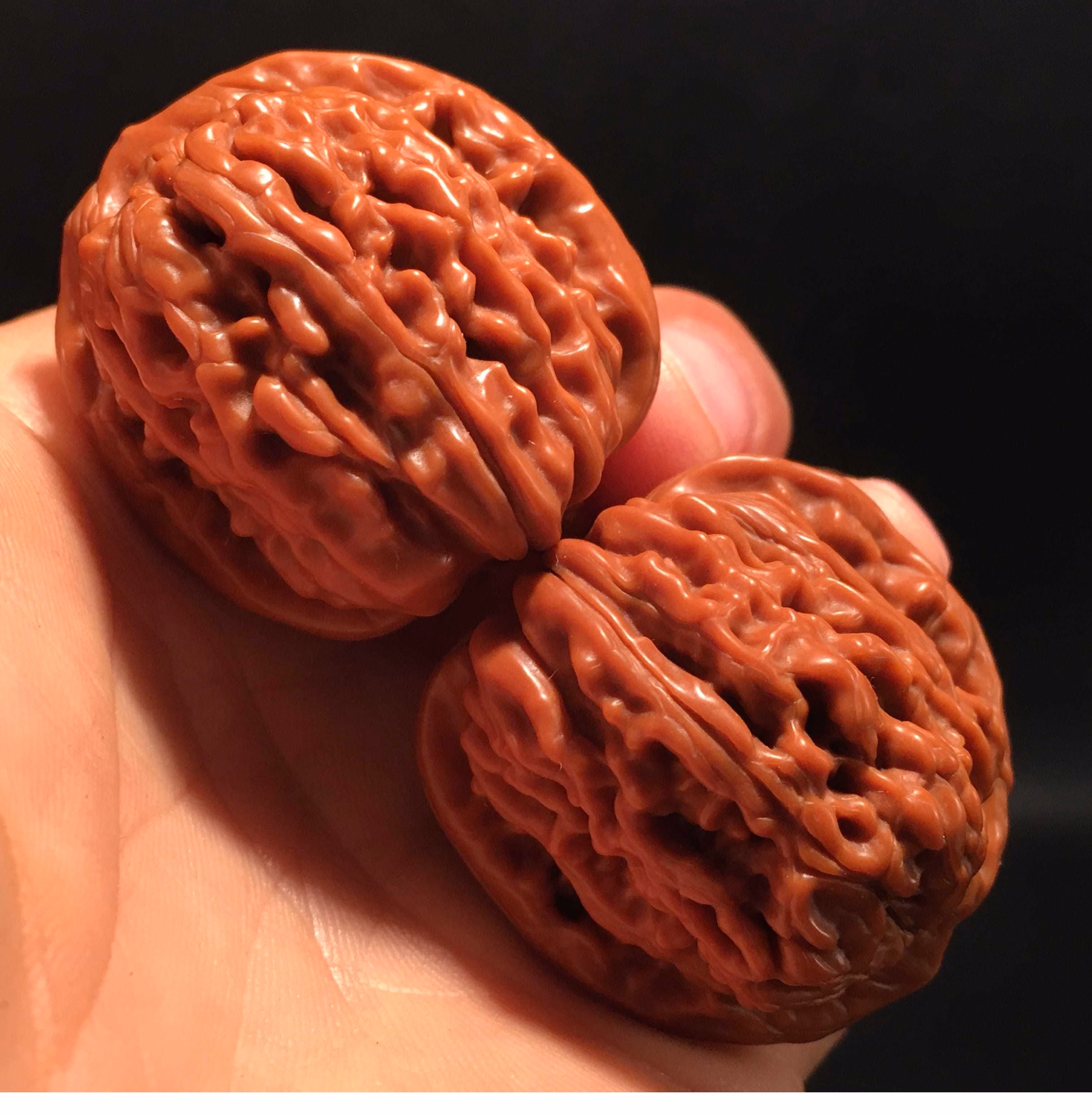 snqp文玩核桃手玩干刷麦穗虎头玉化包浆狮子头古玩盘玩桃核男士手把件