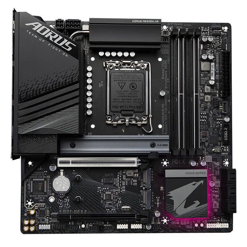技嘉Z790M AORUS ELITE小雕电脑1700针电竞游戏主板DDR5 工包裸板 Z790M小雕D5(裸板)