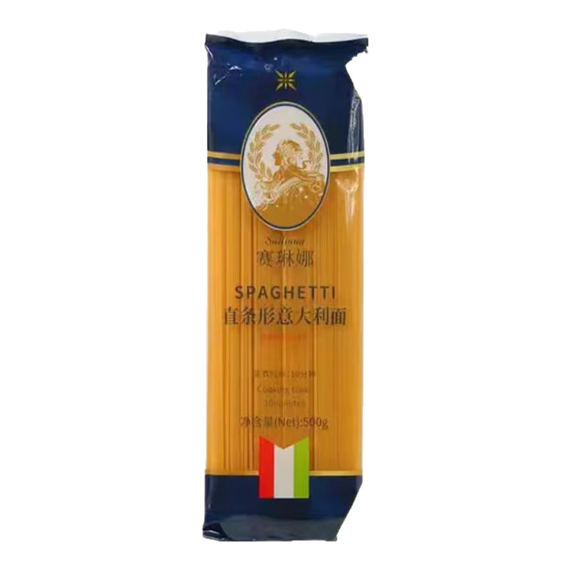 赛琳娜直条型意大利面意面西餐拌面速食家庭意粉500g 500g*1袋
