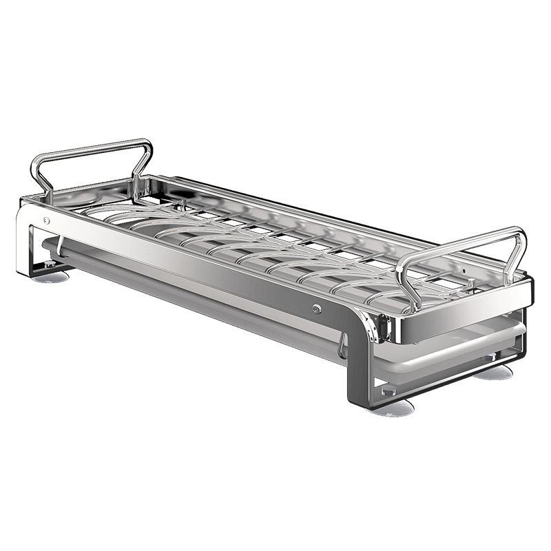 帥仕廚房置物架不銹鋼櫥柜內拉籃抽屜式碗碟盤(pán)收納架多功能瀝水碗架 深38【碟架】實(shí)芯不銹鋼