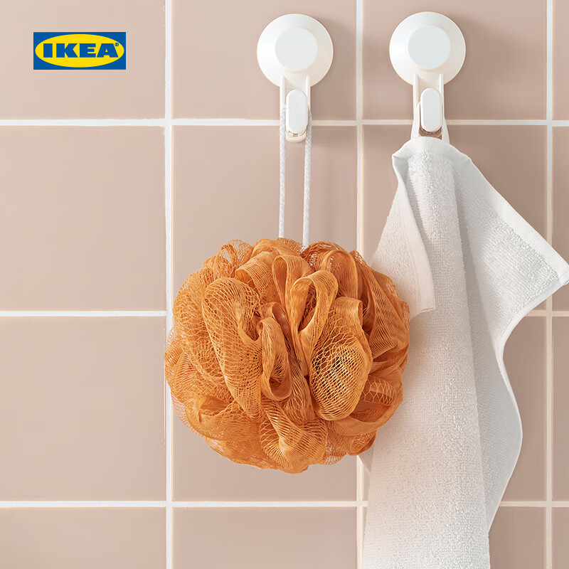 宜家（IKEA）顺手买一件ABYAN 奥比安 浴球 3件套 橙色/绿色/白色生活日用 浴球 3件套橙色/绿色/白色