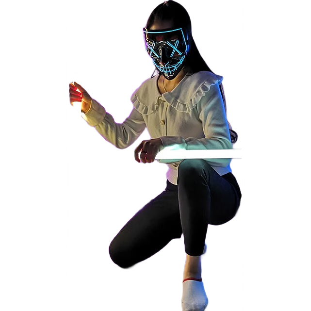 東弧直播網(wǎng)紅視頻彩色燈管手持led燈棒補光攝影光繪拍攝跳舞氛圍 紫色 T5插電款0點(diǎn)3米配帶線(xiàn)插頭