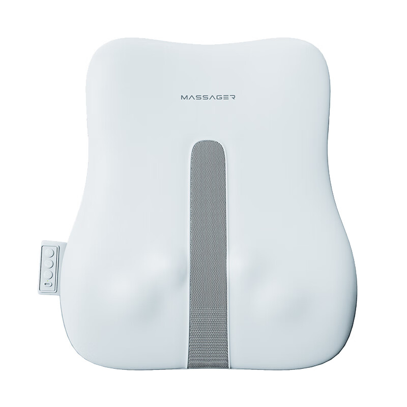 New For腰部按摩器2025新款轻薄靠垫车载护腰背部按摩仪器颈椎肩揉捏加热按摩枕全身中秋节礼品送父母朋友