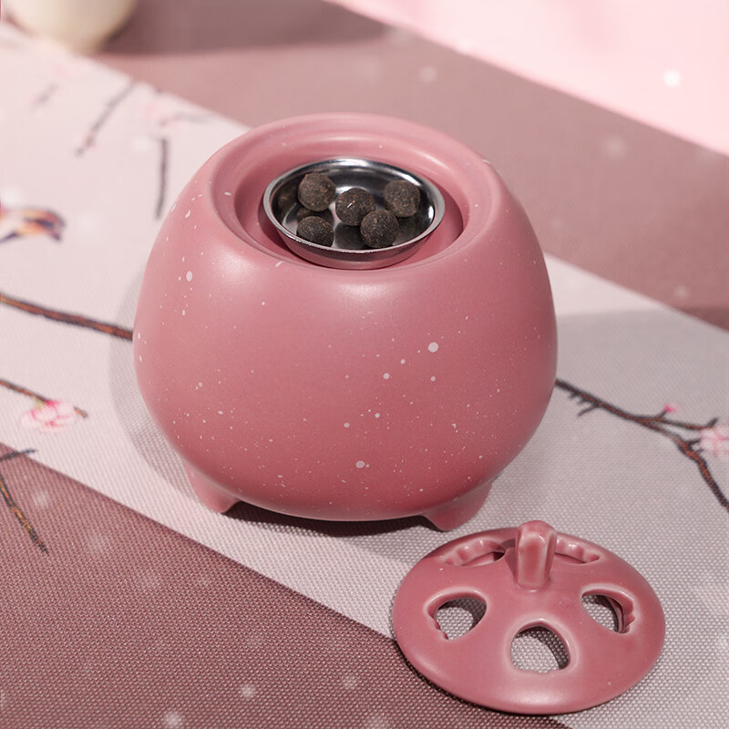 普云雪梅電子熏香爐定時調(diào)溫家用臥室粉系浪漫安全便捷香薰?fàn)t 雪梅電子熏香爐【定時調(diào)溫】