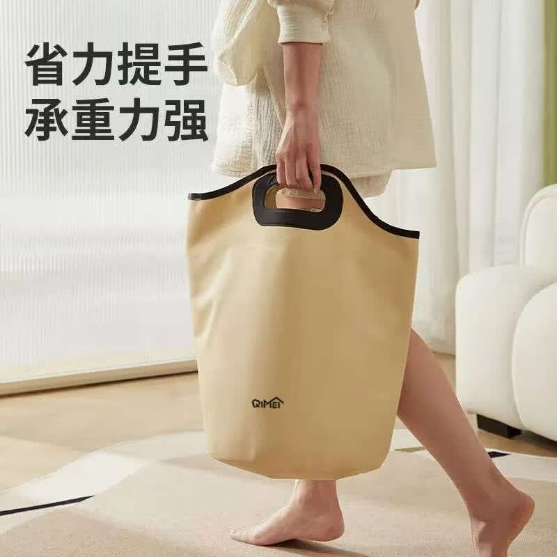 艾仕可（ASCOR）可折叠泡脚桶加高过小腿宿舍家用泡脚袋洗脚盆便携恒温熏蒸足浴盆 卡其色 1个【折叠足浴桶 加固防倾倒】