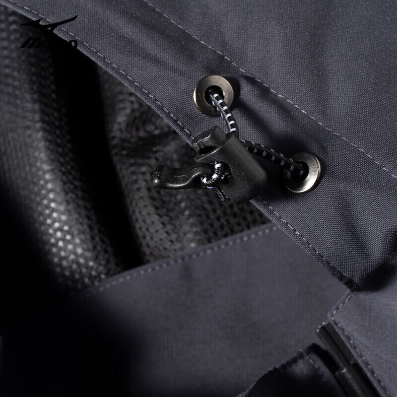 美津浓户外锋衣夹克男秋冬款保暖舒适透气外套 黑色 M