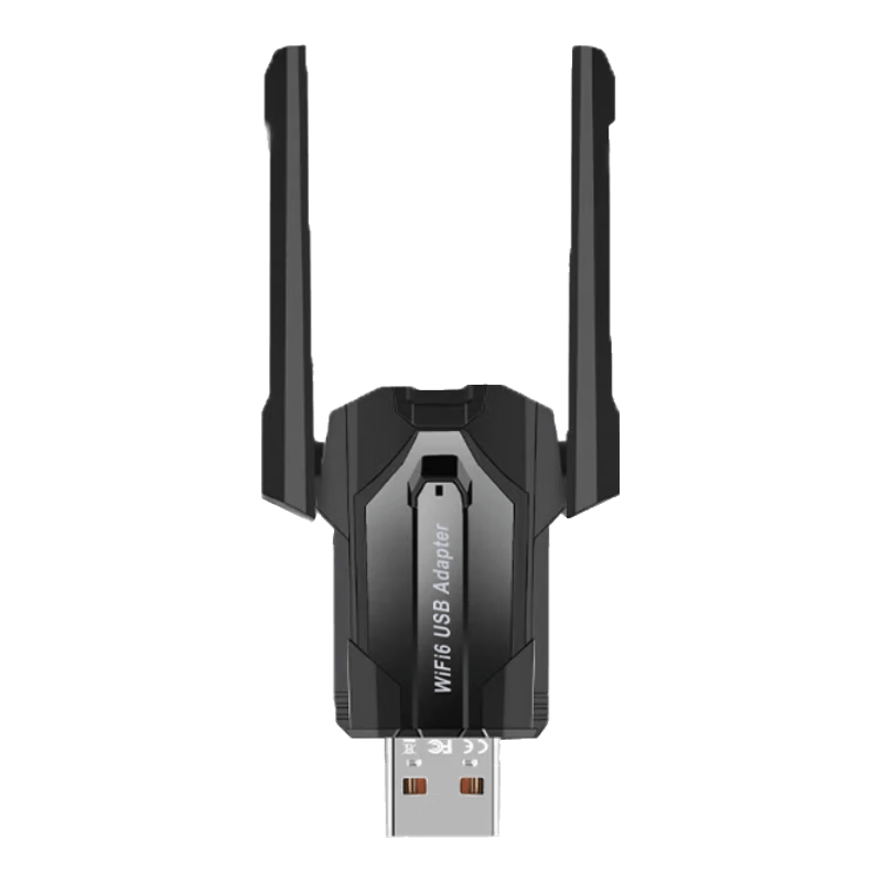 柯漫尼usb无线网卡1300M 双频5G台式机电脑笔记本通用wifi接收器发射器外置增益天线无线网卡 WiFi6【AX900】免驱5G低延迟