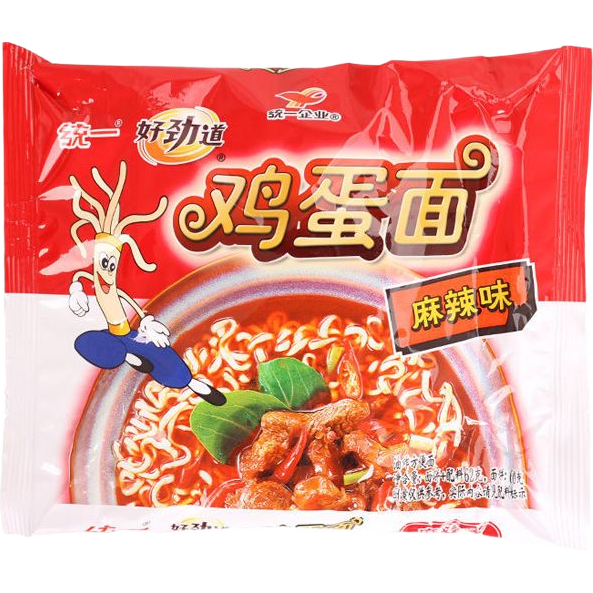 好劲道鸡蛋面62g批发麻辣味方便面干脆面捏碎面干吃面 【5袋】好劲道鸡蛋面
