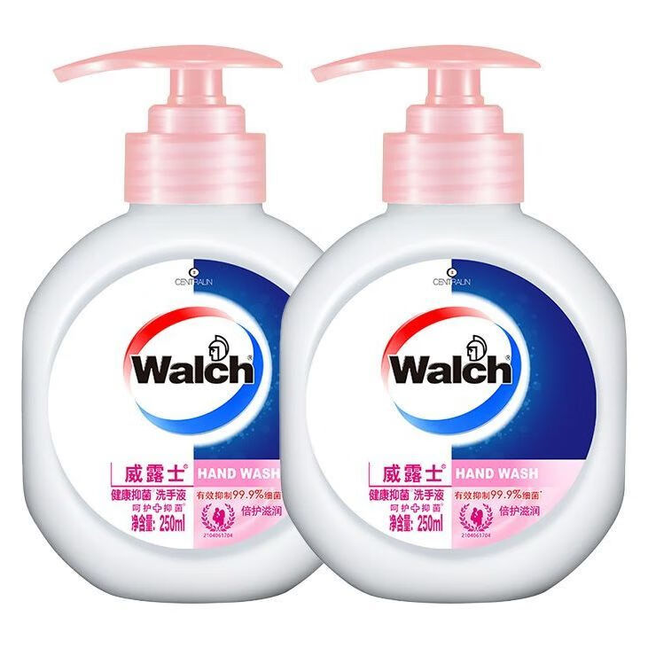 Walch威露士洗手液倍护滋润250ml2瓶抑菌99.9%呵护双手学生开学宿舍装T 倍护滋润250ml*2瓶