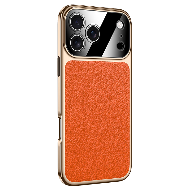 麦焕适用小米17pro手机壳新款17promax真皮电镀软边框保护套17全包时尚男女款 【暗紫色】头层牛皮 小米17promax