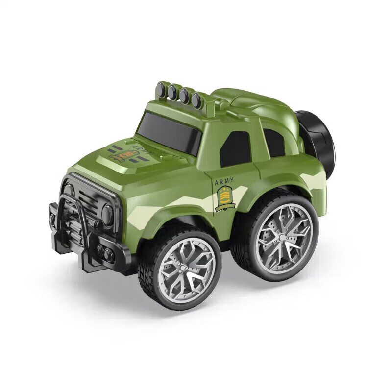 奇怪君特技越野警车儿童新款玩具车惯性回力旋转小汽车男孩耐摔6岁