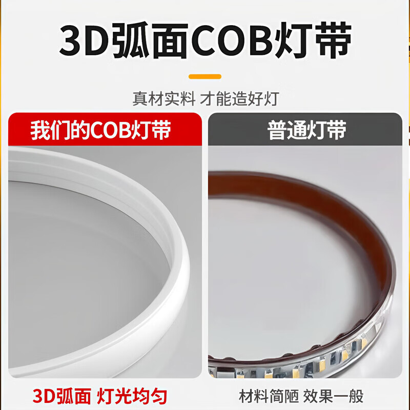 超亮COB灯带led灯条220V户外防水工程自粘家用客厅吊顶线型软灯条 白光-10米-超亮防水COB灯带