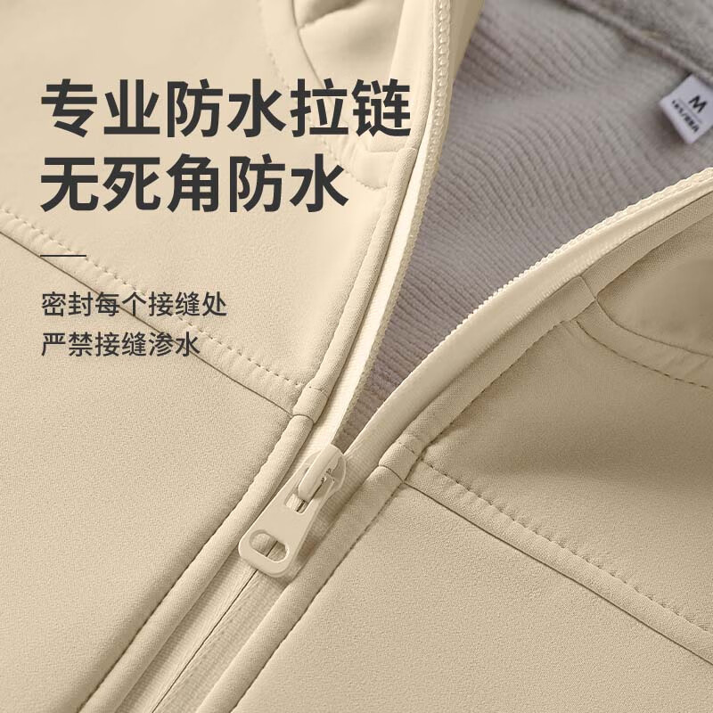 回力（Warrior）宽松三防夹克女2026年秋冬女装新款时尚休闲百搭户外运动穿搭上衣 烟粉#纯色 XL