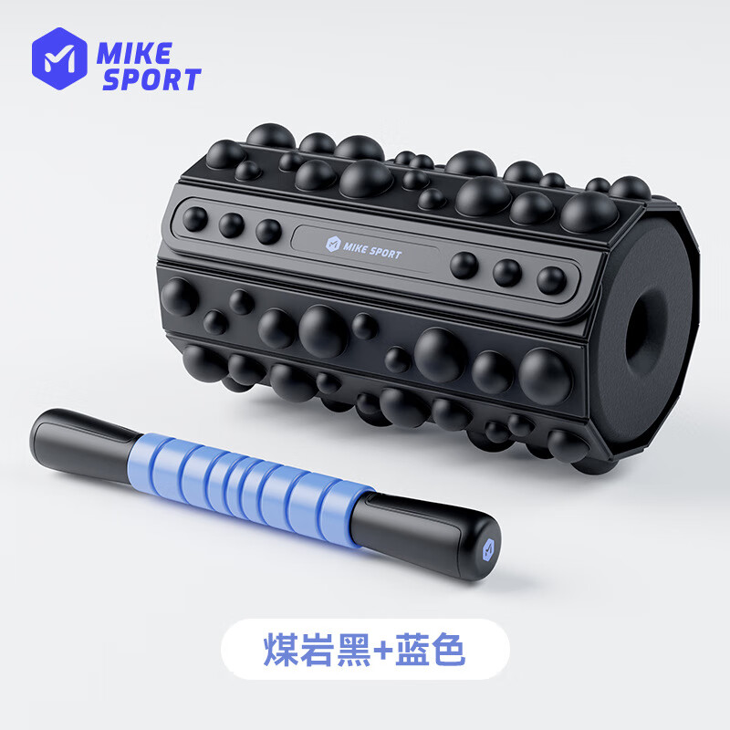 米客【新款凸点瑜伽柱泡沫轴按摩三件套按摩棒趾压板肌肉放松器材 按摩三件套
