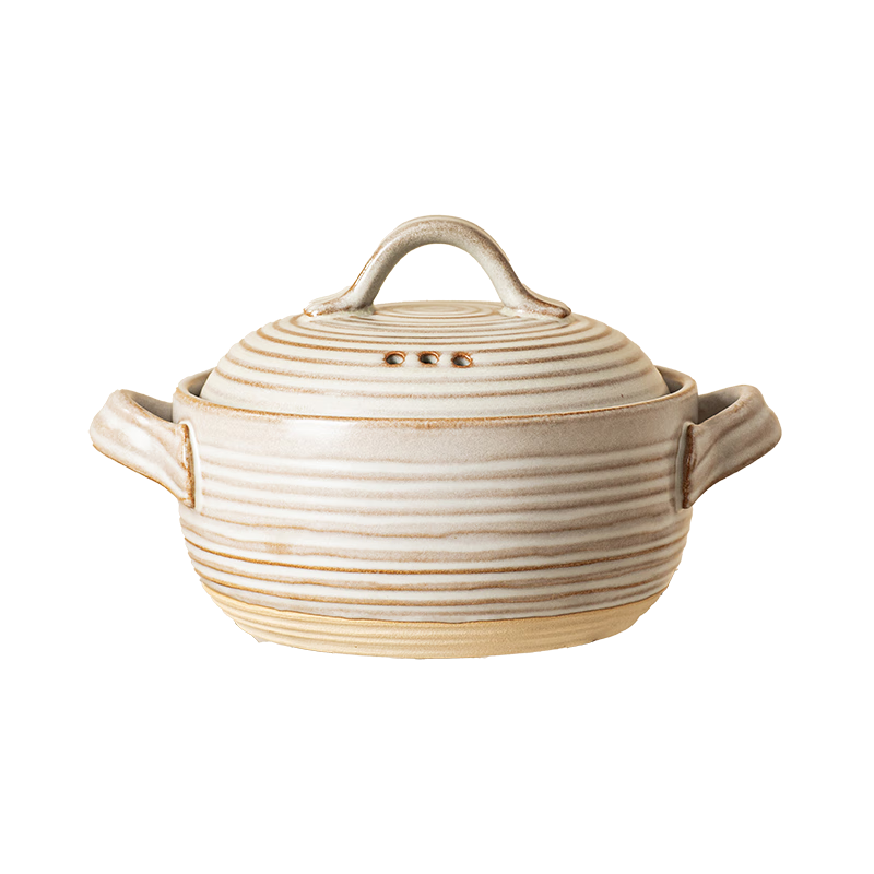 京东京造 砂锅煲汤锅 砂锅家用炖汤锅燃气灶明火通用 陶香古韵砂锅2.5L*1