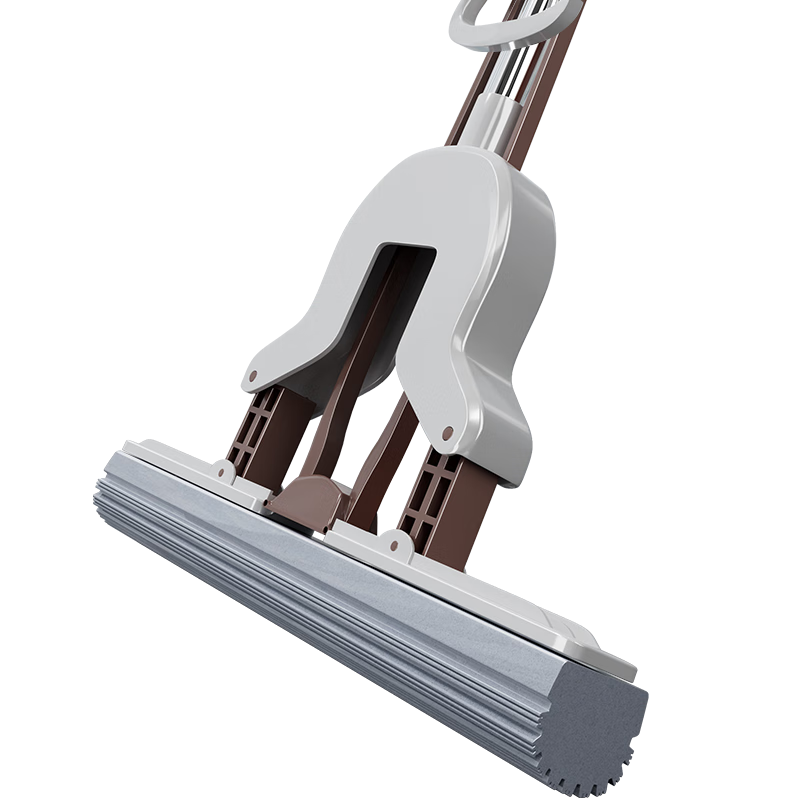 百家好世对折胶棉拖把28cm1头免手洗挤水托把家用海棉吸水 源头直发 包邮