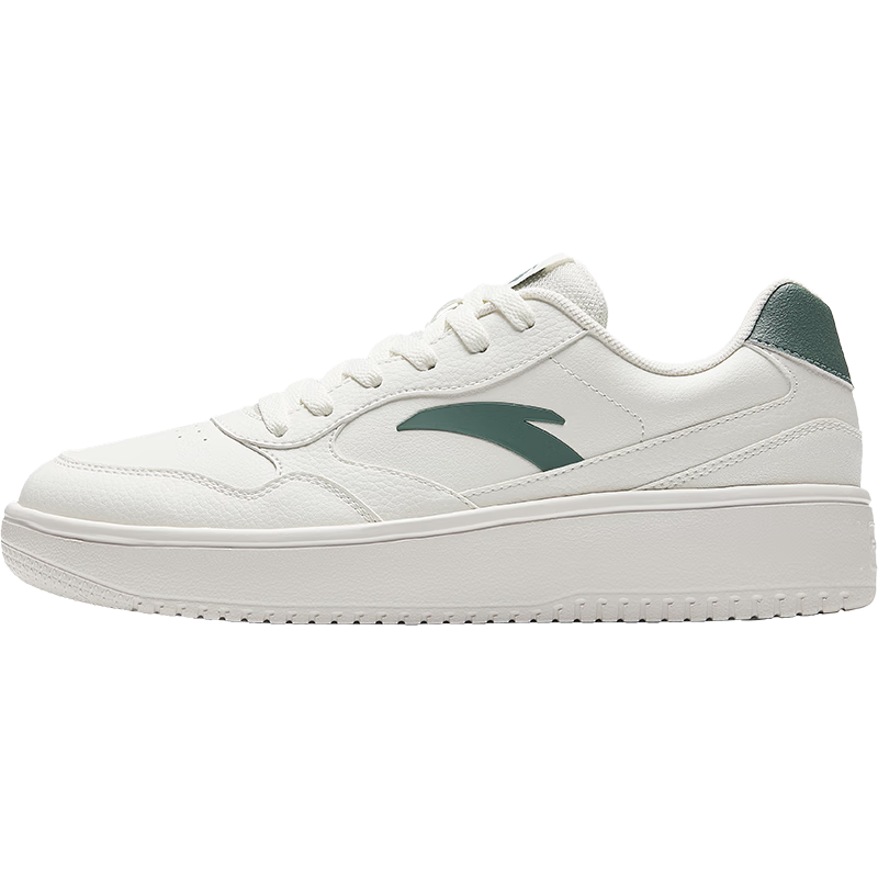 安踏轻程v2丨板鞋轻盈软弹男鞋夏季透气情侣小白鞋厚底耐磨增高休闲鞋