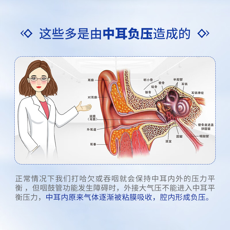 乾景智美咽鼓管吹张器用于治疗分泌性中耳炎咽鼓管功能障碍 QJ-B【儿童型】