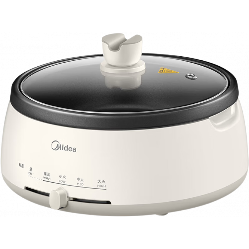 美的（Midea）电火锅 火锅专用锅3-4人 电锅一体家用多功能锅 一锅多用宿舍电煮锅 电热锅分体可拆 4L 【热销| 可拆洗锅身】 28P151