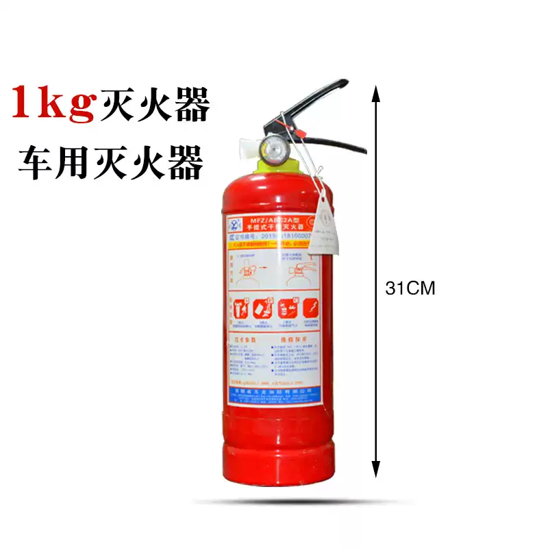 綠消4kg滅火器箱車用公司家用2/3/5/8kg消防箱不銹鋼滅火器箱消防器材 1kg 干粉 1kg滅火器